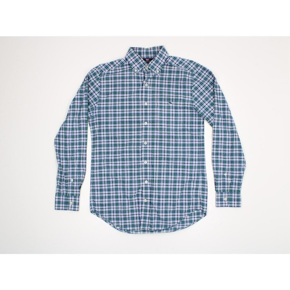 Vineyard Vines Men’s Size Small Slim Fit Tucker Shirt Plaid Long Sleeve Nylon